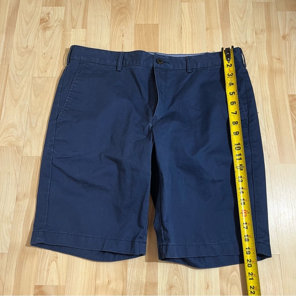 Jos A Bank Men’s Navy Tailored Fit Stretch Twill Shorts Size 35W - Picture 2 of 7